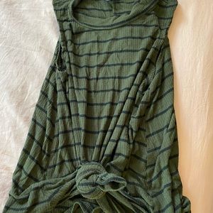 Striped halter tank top